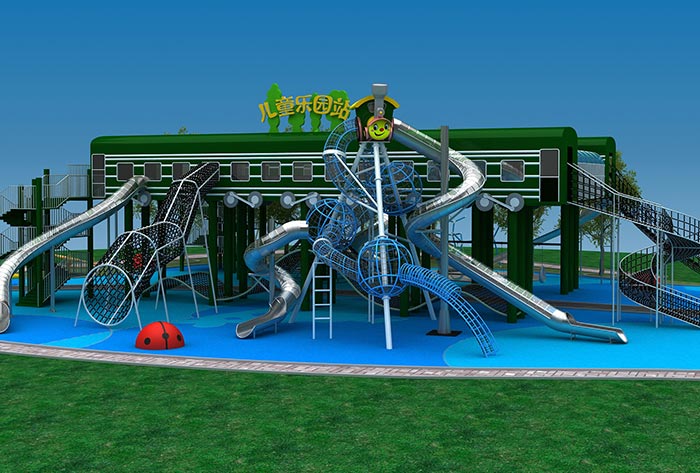 甘肃不锈钢滑梯厂家对围栏的三个设计要求